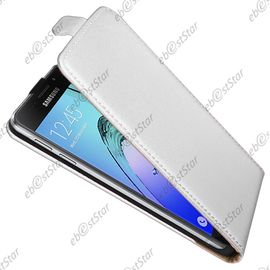 Ebeststar ® 1 Verre Trempé + Etui Pu Cuir Rabattable Housse Coque Ultra Slim Pour Samsung Galaxy A5 2016 A510f, Couleur Blanc