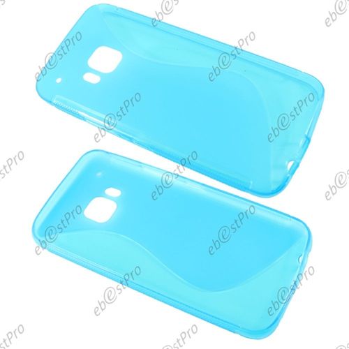 Ebeststar ® 1 Verre Trempé + Etui Housse Coque S-Line Silicone Protection En Gel Pour Htc One M9, One Hima, Couleur Bleu