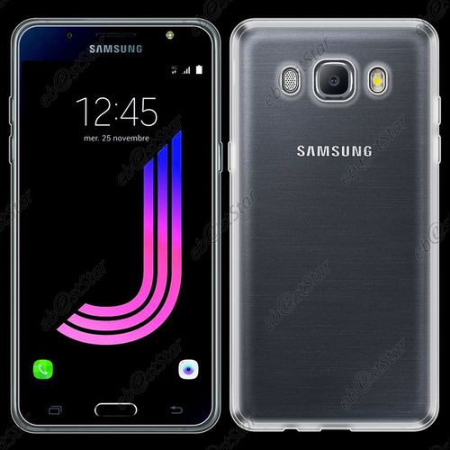 Ebeststar ® Film + Housse Coque Protection Silicone Gel Ultra Fine 0,5mm Etui Souple Pour Samsung Galaxy J7 2016 Sm-J710f J710h, Couleur Transparent