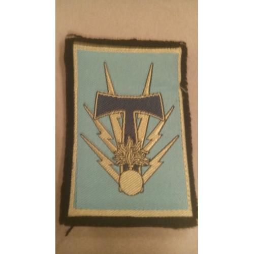 Écusson Patch Régiment De Transmission École Velcro 