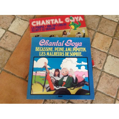 2 Albums De Chantal Goya Bécassine, Elliott Le Dragon