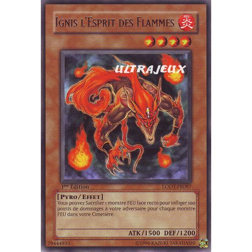 Yu-Gi-Oh! - Lodt-Fr087 - Ignis L'esprit Des Flammes - Rare