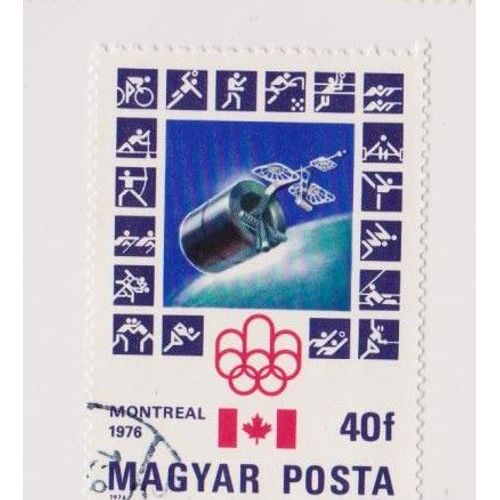 Timbre Hongrie Magyar Posta Jeux Olympiques Montreal 1976