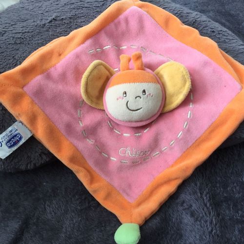 Doudou Abeille Chicco Rose Orange 