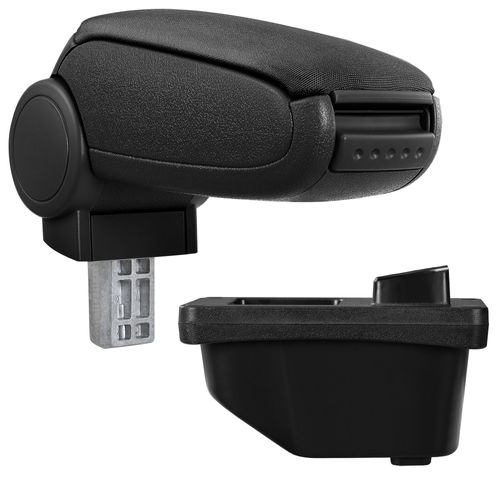 [Pro.Tec]® Accoudoir Central Pour Peugeot 308 I - Avec Compartiment - Rembourré - Textile - Noir