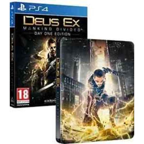 Deus Ex Mankind Divided Avec Steel Book Exclusif Edition Day One Ps4
