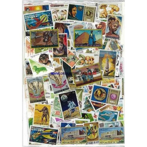 Guinee Francaise 600 Timbres Differents Obliteres