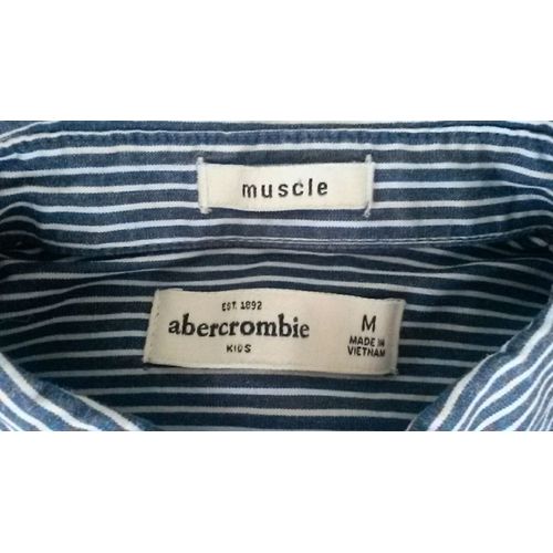 Chemise Abercrombie Kids Muscle Coton M Bleu