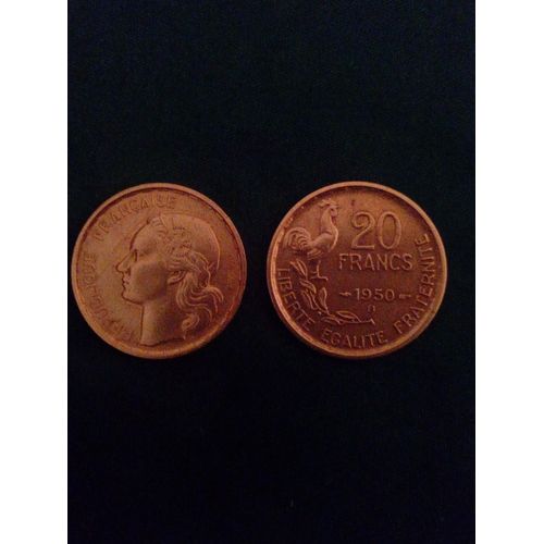 20 Francs Guiraud 1950 B 4 Faucilles En Superbe Etat