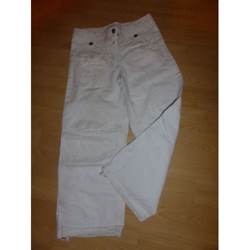 Pantalon Vertbaudet Pantalon Coton 5 Ans Blanc