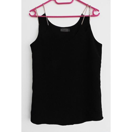 Top En Voile Mousse Noire. Jennyfer. Taille 38