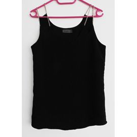 Top En Voile Mousse Noire. Jennyfer. Taille 38