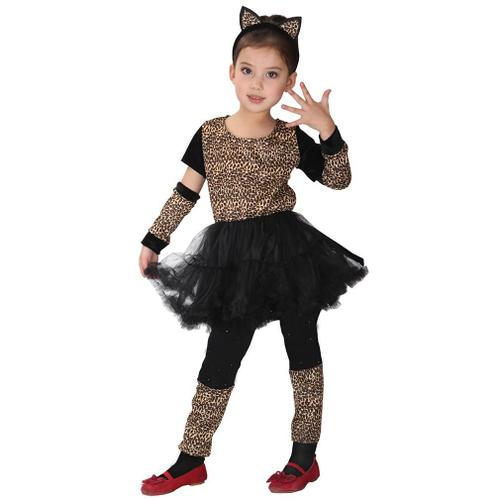 Eozy Deguisement Fille Costume Leopard Panthere Halloween Taille M Rakuten