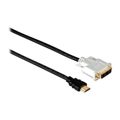 Hama - Câble adaptateur - HDMI mâle pour DVI-D mâle - 2 m - double blindage - noir