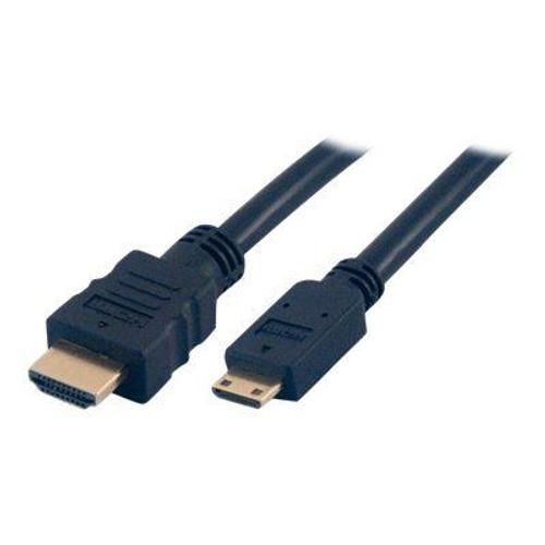 MCL MC382 - Câble HDMI avec Ethernet - HDMI mâle pour 19 pin mini HDMI Type C mâle - 1 m