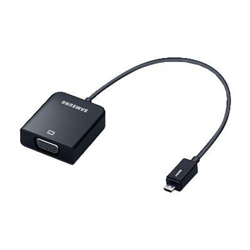 Samsung AA-AH2NMHB - Adaptateur vidéo - 19 pin micro HDMI Type D mâle pour HD-15 (VGA) femelle - 20 cm - noir - pour ATIV Smart PC, Smart PC Pro, Smart PC Pro 700; ATIV Book 9; ATIV Tab 5, 7;...