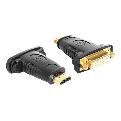 Delock Adapter HDMI male > DVI 24+5 pin female - Adaptateur vidéo - DVI-I femelle pour HDMI mâle