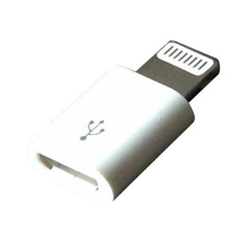 Lineaire - Adaptateur Lightning - Micro-USB de type B femelle pour Lightning mâle