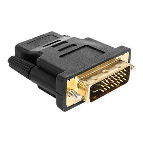 Delock Adapter DVI 24+1 pin male > HDMI female - Adaptateur vidéo - DVI-D mâle pour HDMI femelle