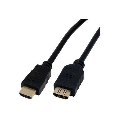 MCL MC384 - Câble d'extension HDMI avec Ethernet - HDMI femelle pour HDMI mâle - 2 m - support 4K