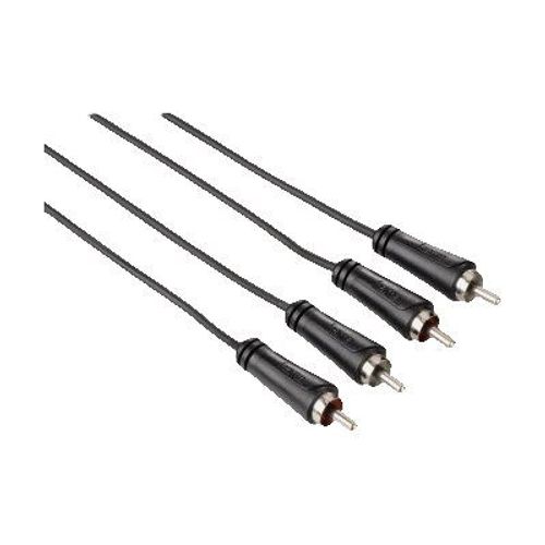 Hama - Câble audio - RCA mâle pour RCA mâle - 3 m - noir