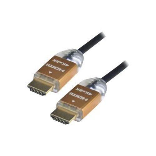 MCL MC385LB - Câble HDMI avec Ethernet - HDMI mâle pour HDMI mâle - 2 m - support 4K