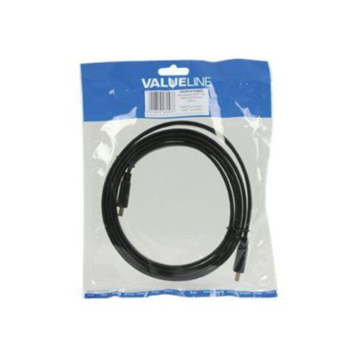 Valueline - Câble HDMI avec Ethernet - HDMI mâle pour HDMI mâle - 2 m - noir