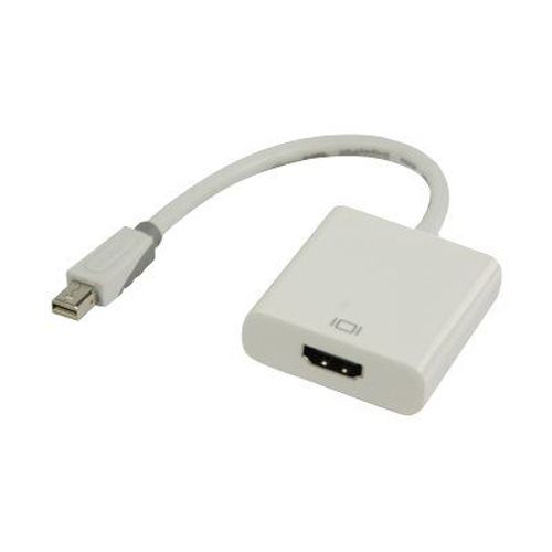 Bandridge - Adaptateur vidéo - Mini DisplayPort mâle pour HDMI femelle - 20 cm - triple blindage - blanc
