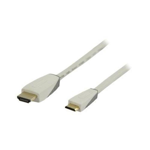 Bandridge High Speed Mini HDMI Cable with Ethernet - Câble HDMI avec Ethernet - HDMI mâle pour 19 pin mini HDMI Type C mâle - 1 m - blanc