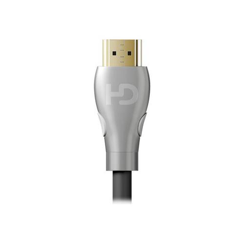 HDELITE UltraHD - Câble HDMI avec Ethernet - HDMI mâle pour HDMI mâle - 3 m - câble à quartes blindé - support 4K