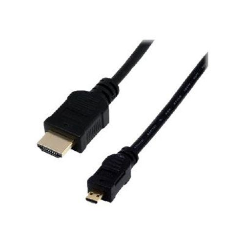 MCL - Câble HDMI avec Ethernet - 19 pin micro HDMI Type D mâle pour HDMI mâle - 2 m - support 4K