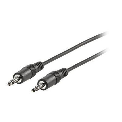 Roline - Câble audio - mini jack stéréo mâle pour mini jack stéréo mâle - 2 m - blindé - noir