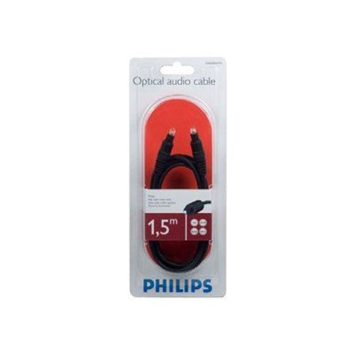 Philips SWA2302W - Câble audio numérique (optique) - TOSLINK mâle pour TOSLINK mâle - 1.5 m - fibre optique - moulé