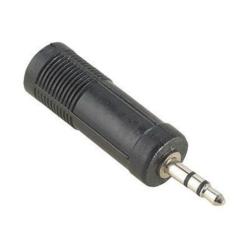 Hama - Adaptateur audio - mini-phone stereo 3.5 mm mâle pour jack stéréo femelle - noir