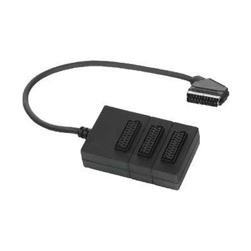 Hama - Séparateur vidéo/audio - SCART (M) pour SCART (F)