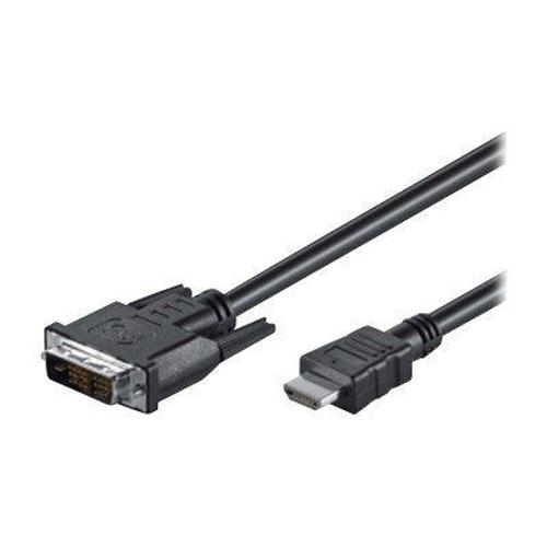 M-CAB - Câble adaptateur - HDMI mâle pour DVI-D mâle - 2 m - noir