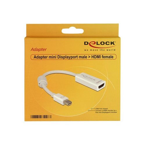 Delock - Câble adaptateur - Mini DisplayPort mâle pour HDMI femelle - 18 cm