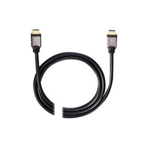 Oehlbach Black Magic High Speed HDMI Cable with Ethernet - Câble HDMI - HDMI (M) pour HDMI (M) - 1.7 m - double blindage - noir