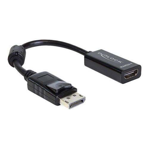 Delock Adapter Displayport male > HDMI female - Adaptateur vidéo - DisplayPort mâle pour HDMI femelle - 12.5 cm