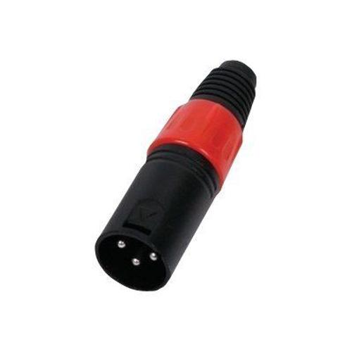 HQ Music - Connecteur audio - XLR3 (M) - rouge