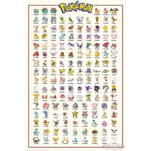 Poster Pokémon - Personnages