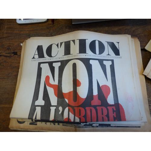 Journal Action - N° 28 Du 4 Octobre 1968 : Non À L'ordre Qui Tue 