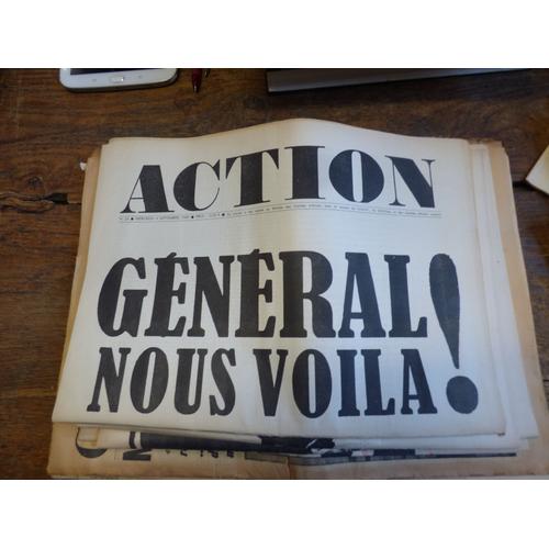 Ajournal Action - N° 24 Du 4 Septembre 1968 : Général Nous Voilà !