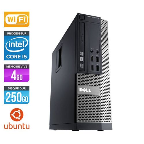 Dell Optiplex 790 SFF - Intel Core i5-2400 / 3.10 GHz - RAM 4 Go - HDD 250 Go - DVD - GigaBit Ethernet - Wifi - Linux - Ubuntu