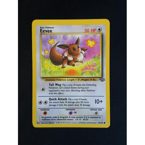 Evoli ( Eevee ) 51/64 Set Jungle Eng