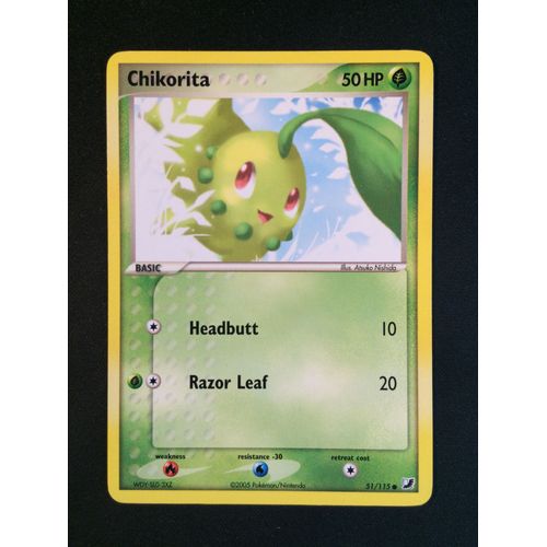 Germignon ( Chikorita ) 51/115 Set Ex Forces Cachées Eng