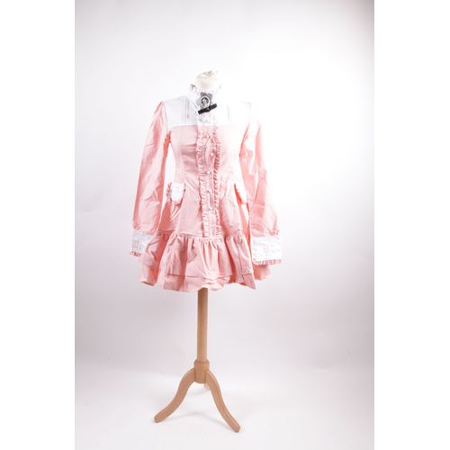 Robe Lolita Gothique Baby Doll Froufrous Maid Vintage Coloris Rose Et Bleu Tailles S Au Xl. Black Sugar Cosplay Déguisement Mode Japonaise Harajuku