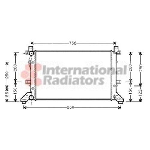 Radiateur, Refroidissement Du Moteur Vw Lt 28-35 Ii Autobus/Autocar De 05/1996 À 07/2006