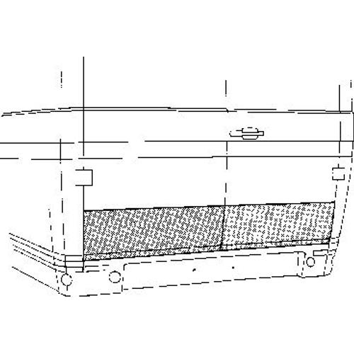 Porte Arrière Droite Inférieur Extérieur Gauche Mercedes-Benz T2/L Camion Plate-Forme/Châssis De 01/1972 À 12/1980