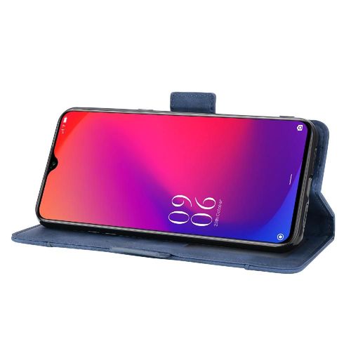 Étui Pour Doogee X95 Fermeture Magnétique Couverture Portefeuille En Cuir, Titulaire De La Carte Réglable Détachable - Bleu